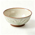 Meadow Grass Ceramic Footed Bowl